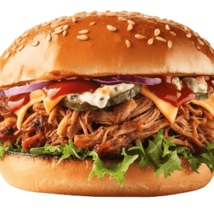 BURGER PULLED PORK